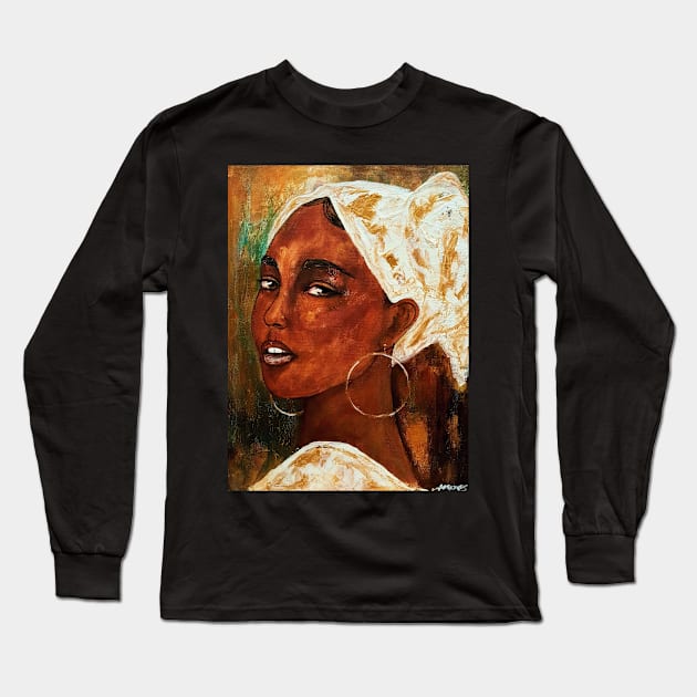 Portrait Long Sleeve T-Shirt by amoxes